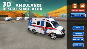 3D Ambulance Rescue Simulator Screenshot 0