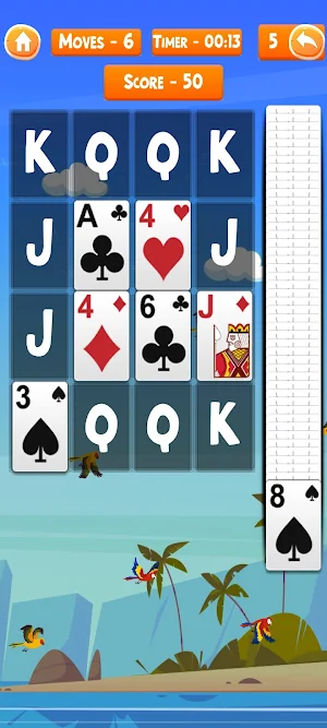 King's Corner Solitaire Game Screenshot 1
