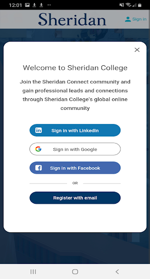 Sheridan Connect Screenshot 1