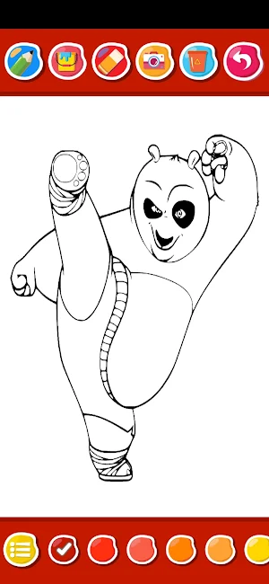KungFuu Panda Coloring Screenshot 0