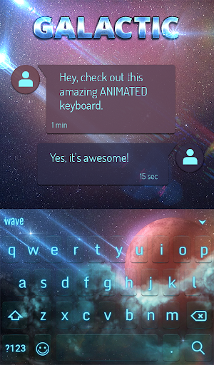 Galactic Animated Keyboard + L Screenshot 2