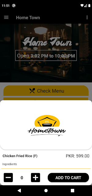 HomeTown Cafe Screenshot 2