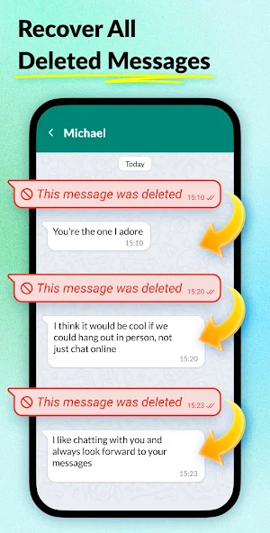 Recover Deleted Messages - WA Screenshot 0