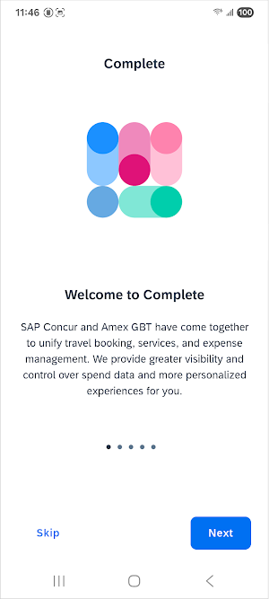 SAP Concur & Amex GBT Complete Screenshot 0