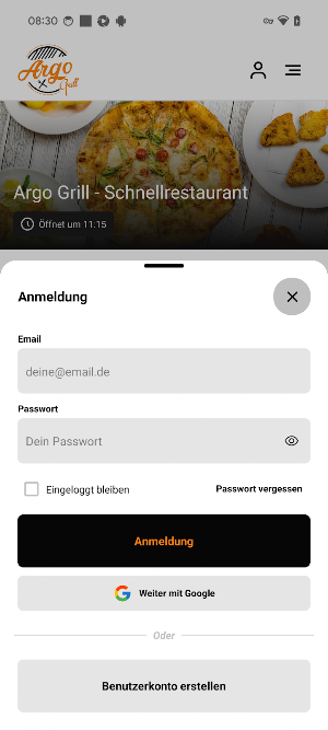Argo Grill Screenshot 1