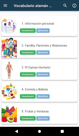 Vocabulario alemán parte 1 Screenshot 0
