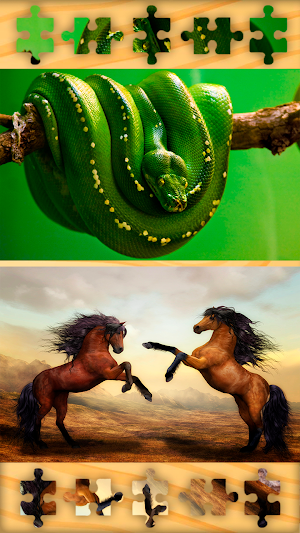 Wild Animals Puzzles Jigsaws Screenshot 2