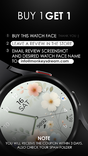 Floral Serenity Watch Face Screenshot 3