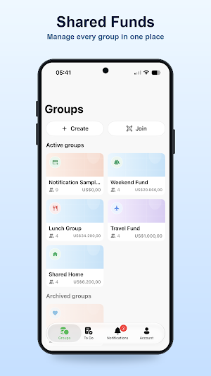 Group Funds Screenshot 0