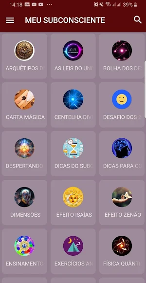 MEU SUBCONSCIENTE - LEI DA ATRAÇÃO Screenshot 1