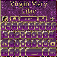 Virgin Mary Lilac Go Keyboard theme