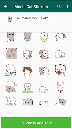 Mochi Cat Animated Stickers Screenshot 3