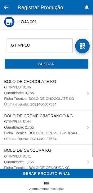 Controle de Produção - PCP Screenshot 1