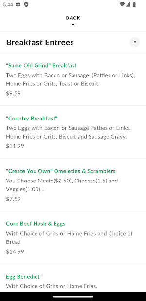 Grinders American Diner Screenshot 2