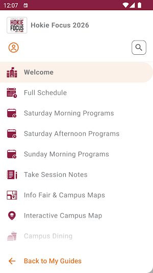 Virginia Tech Visit Screenshot 2