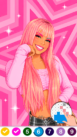 Señorita Influencer Colorear Screenshot 2