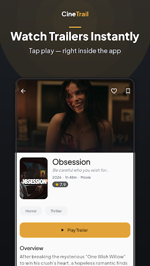 CineTrail: Movies & Trailers Screenshot 1