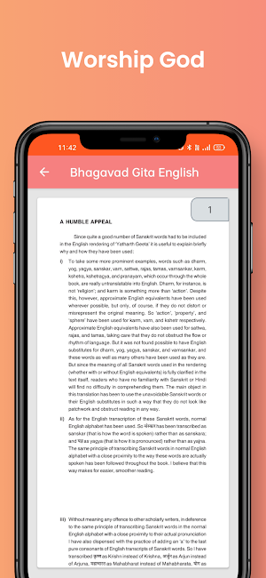 English Bhagavad Gita Screenshot 1