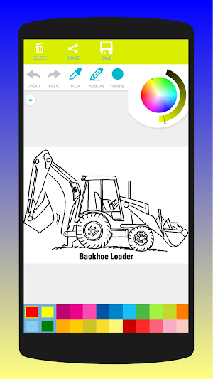 Construction Vehicles Coloring Screenshot 3
