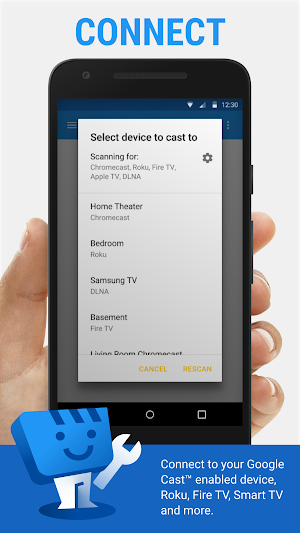 Web Video Cast | Browser to TV/Chromecast/Roku/+ Screenshot 1