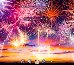 Sundown Fireworks Theme Screenshot 0