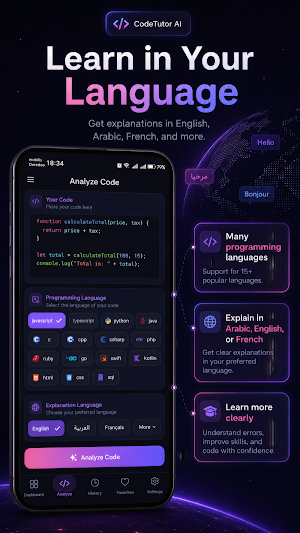 CodeTutorAI: Learn How To Code Screenshot 2