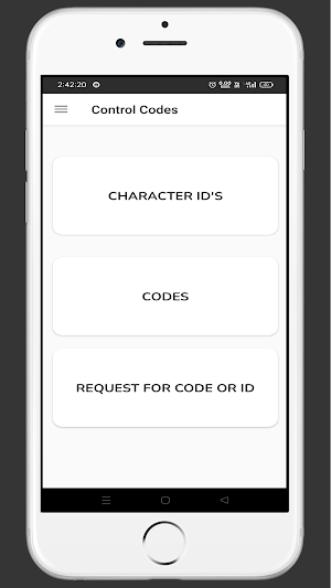 Control Codes Screenshot 1