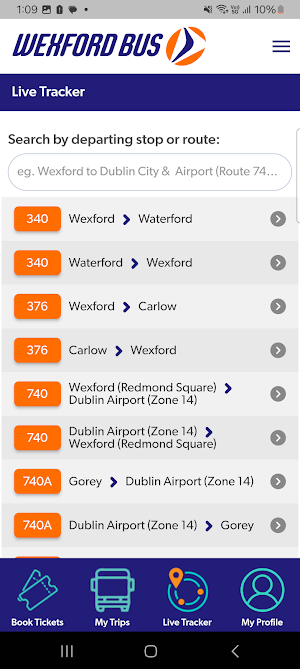 Wexford Bus Screenshot 3