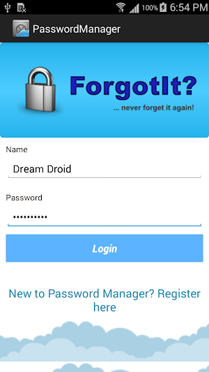 Password Manager Screenshot 1