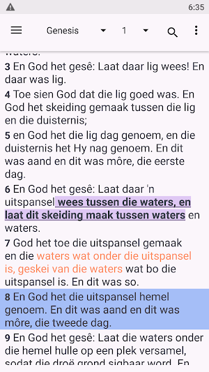 Afrikaans Bible Die Bybel Screenshot 0