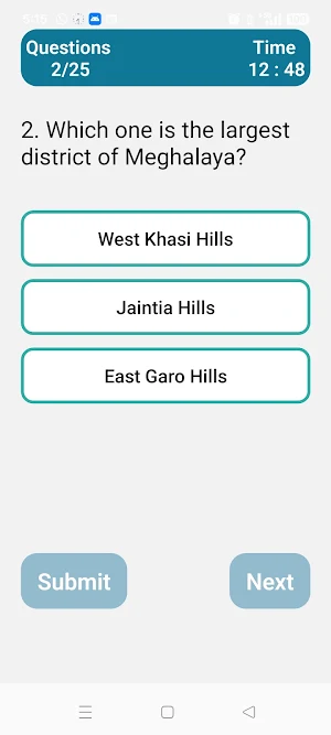 Meghalaya Quiz Screenshot 1