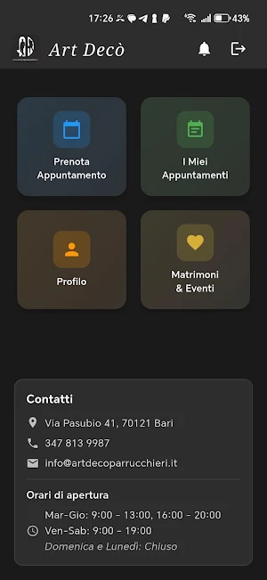 Art decò parrucchieri Screenshot 2