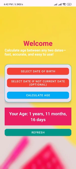 DateToDate Age Calc Screenshot 0
