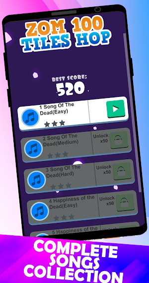 Tiles Hop Zom 100 Bucket List Screenshot 2