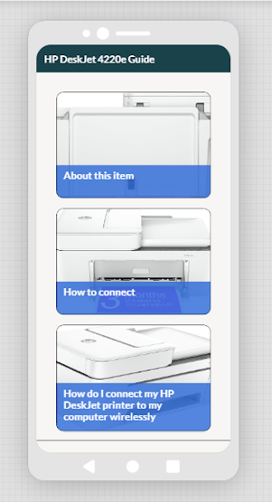 HP DeskJet 4220e app guide Screenshot 1