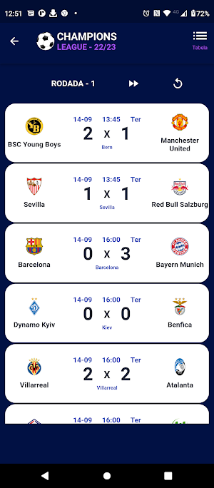 Liga dos Campeões Screenshot 3
