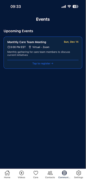 Care Resources Screenshot 2