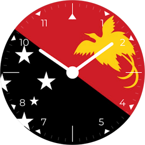 Papau New Guinea Analog Watch Screenshot 0