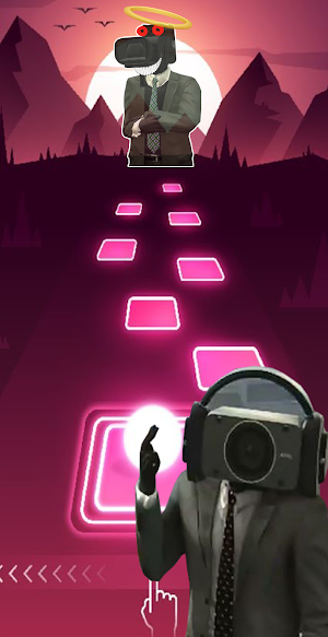 Tiles Hop: Skibidi Vs tv man Screenshot 0