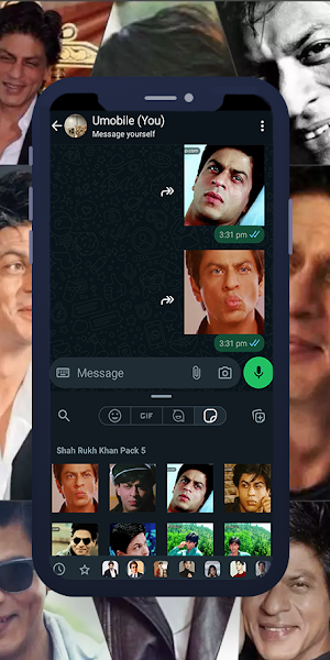 Shah Rukh Khan GIF WASticker Screenshot 0