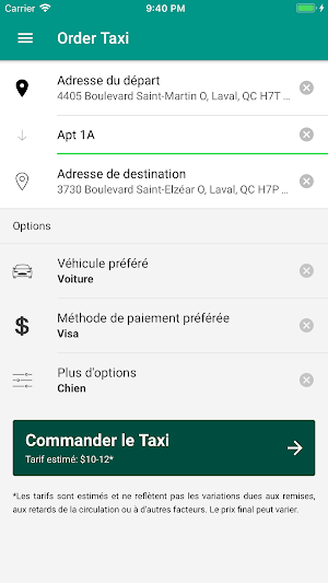 Taxi Coop Laval Screenshot 1