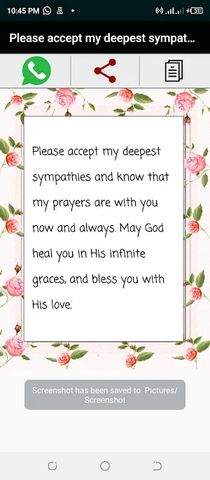 Condolence Messages Screenshot 0