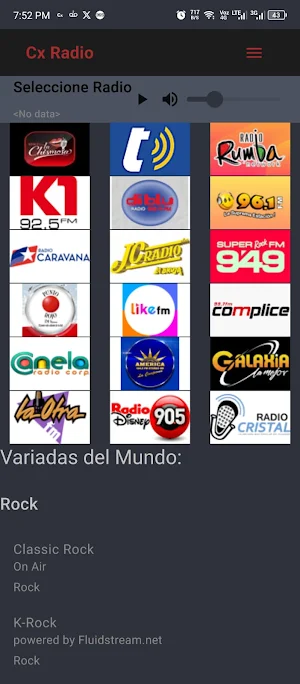 Cx Radio Screenshot 2