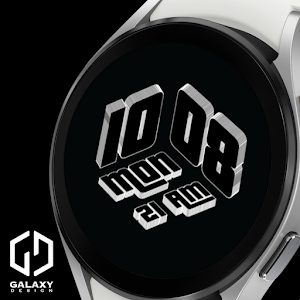 Cool 3D Time: Watch Face Screenshot 0