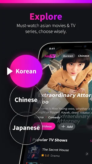 HeTV: KDrama Movies & TV Shows Screenshot 0