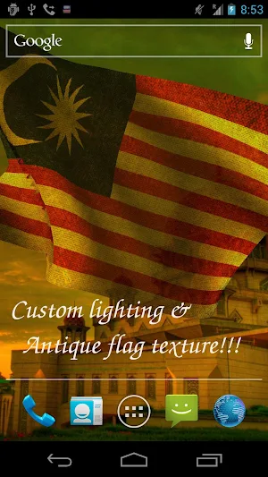 Malaysia Flag Live Wallpaper Screenshot 3