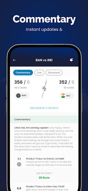 Cricket Score : Liveline Guru Screenshot 3
