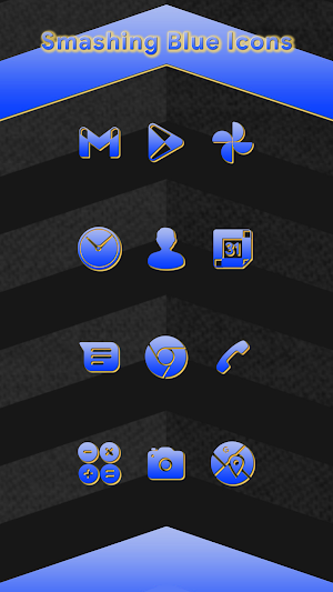 Smashing Blue Icons Screenshot 0