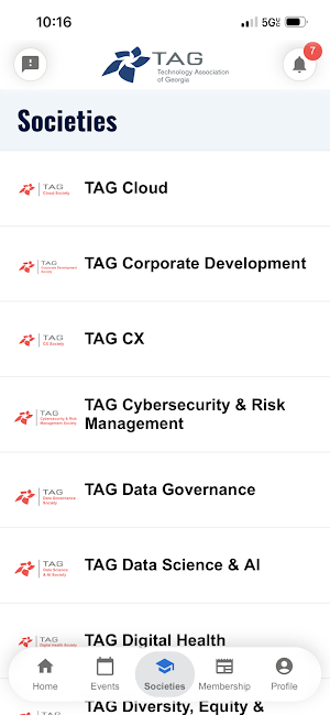 TAG Connect Screenshot 2