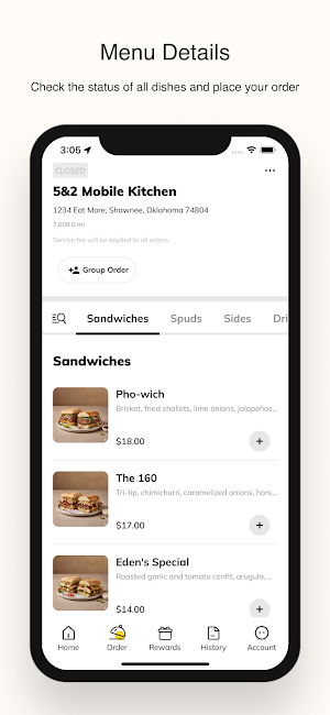 5&2 Mobile Kitchen Screenshot 1